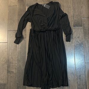 Eloquii Black Long Sleeve Dress